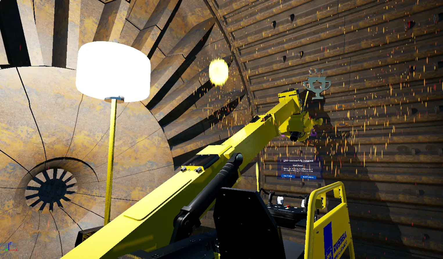 Russel 7 Mill Relining Machine Virtual Experience